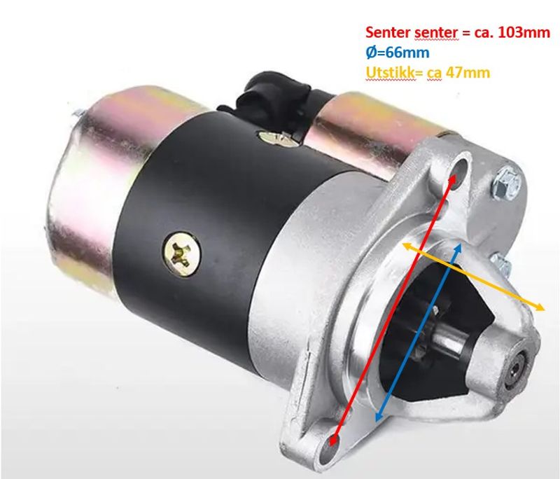 Startmotor Dieselmotor 12V