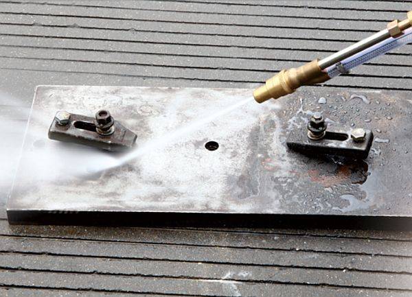 Sandblåser - våtsandblåsing for høytrykkslanse