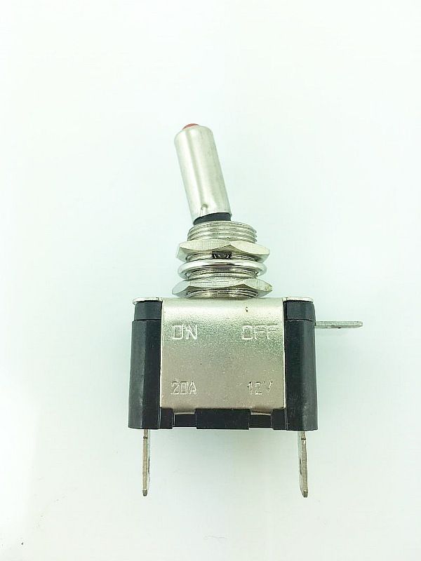Vippebryter 12V 20A m/lys