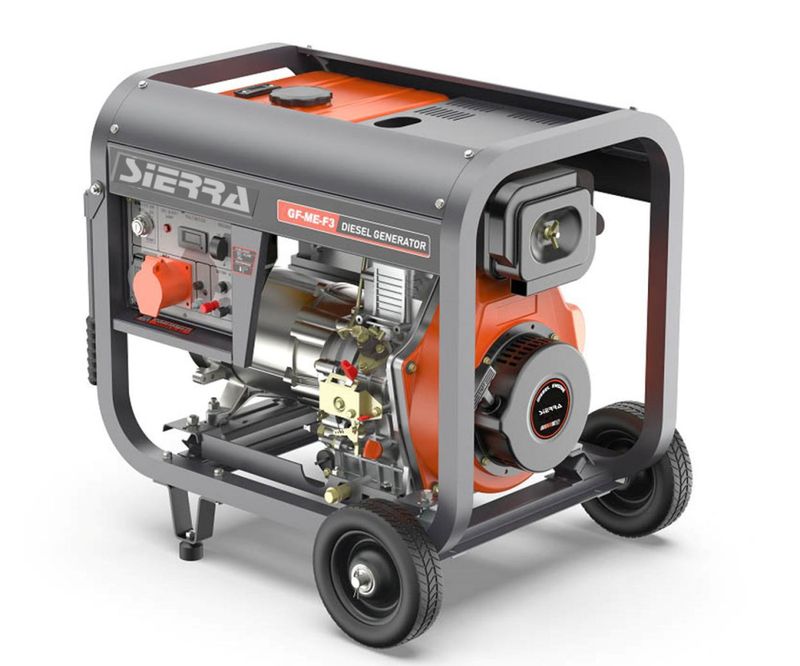 Dieselaggregat 7000Watt - 1 fas 230V